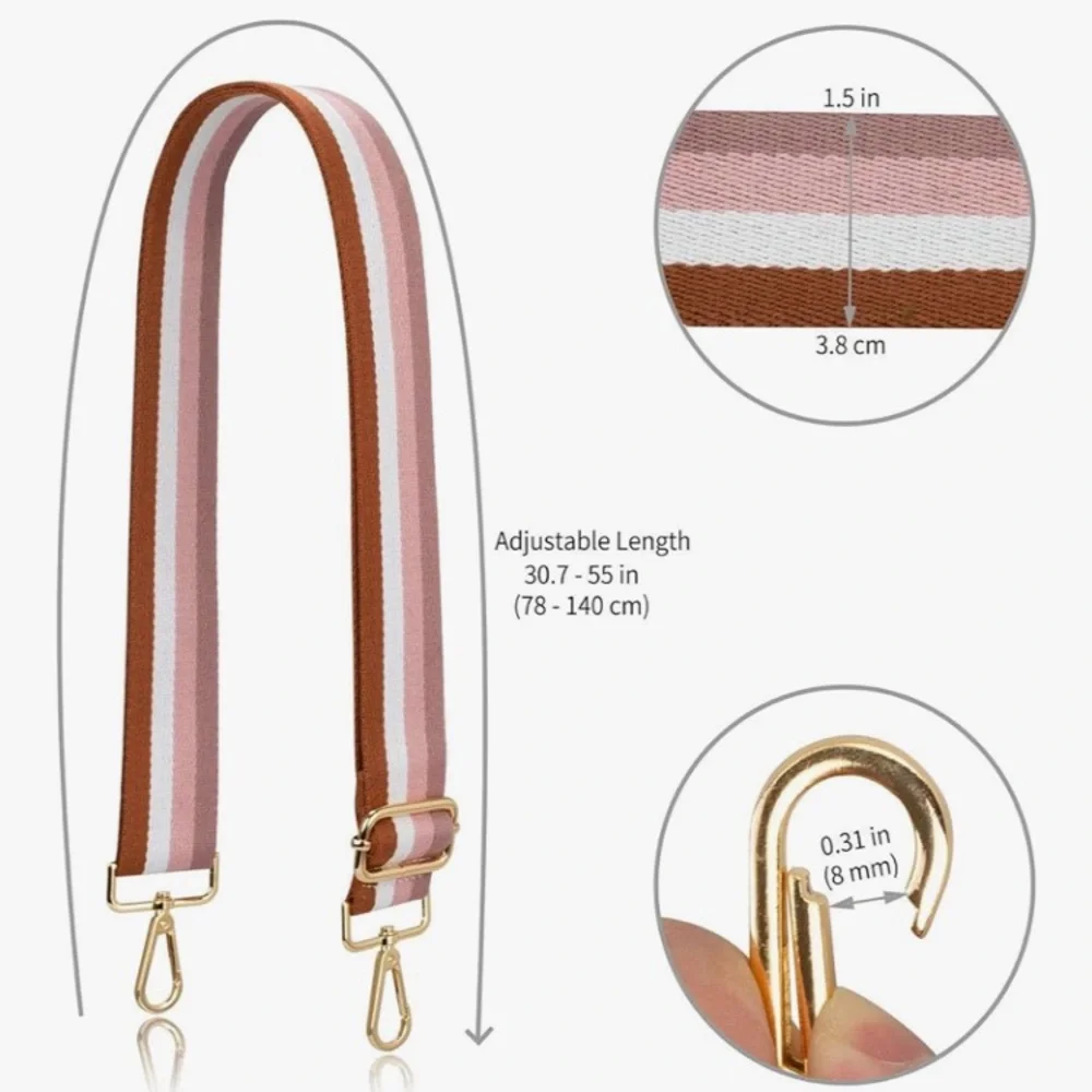 🔸NWT🔸 Adjustable Striped Crossbody Handbag Strap
